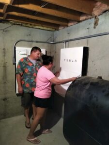 Customers with new Tesla Powerwalls 