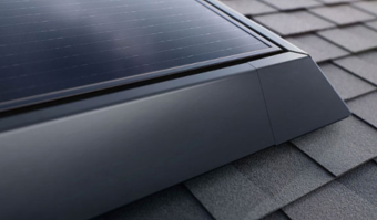 tesls solar panel low-profile mounting