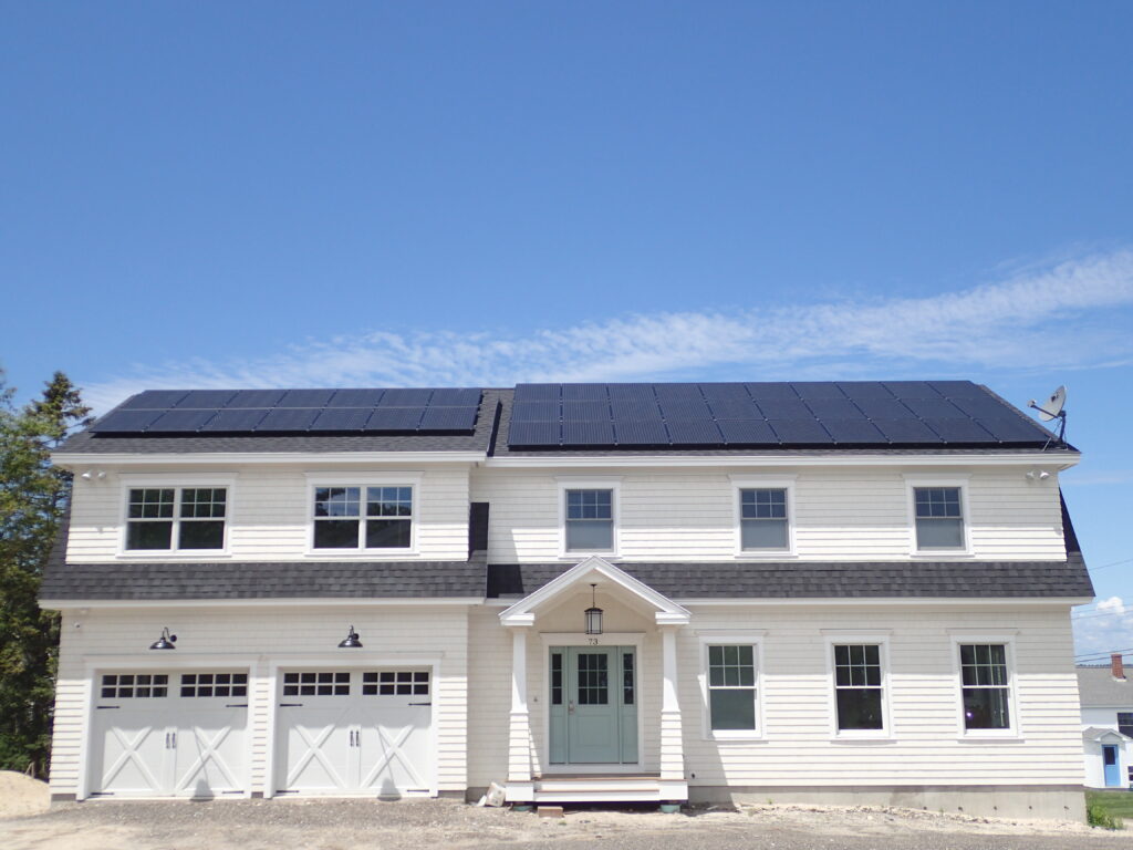 New build with solar in Maine