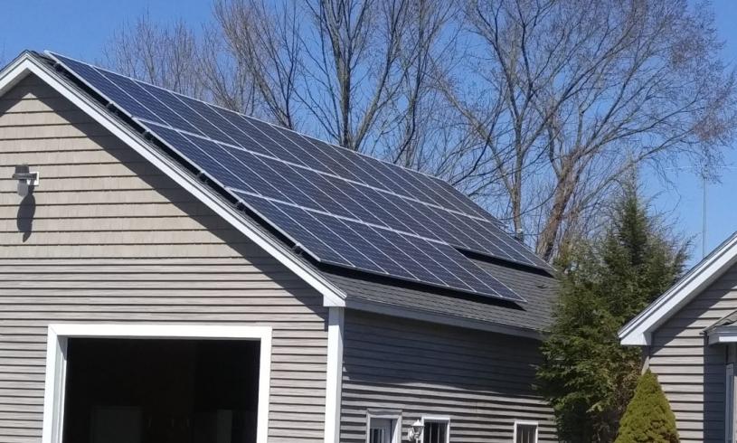 Thirty-Three Solar Panel Electric System in Gorham