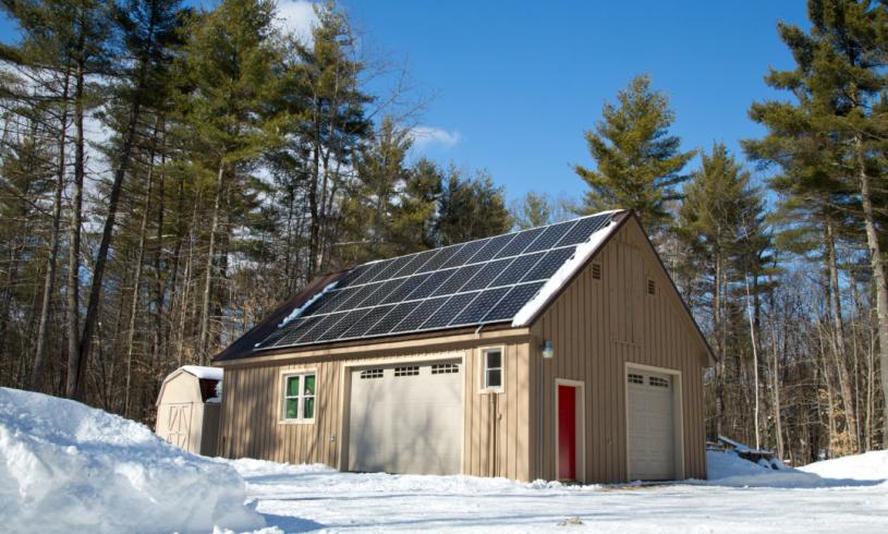Six Panel Solar Electric System in Limington