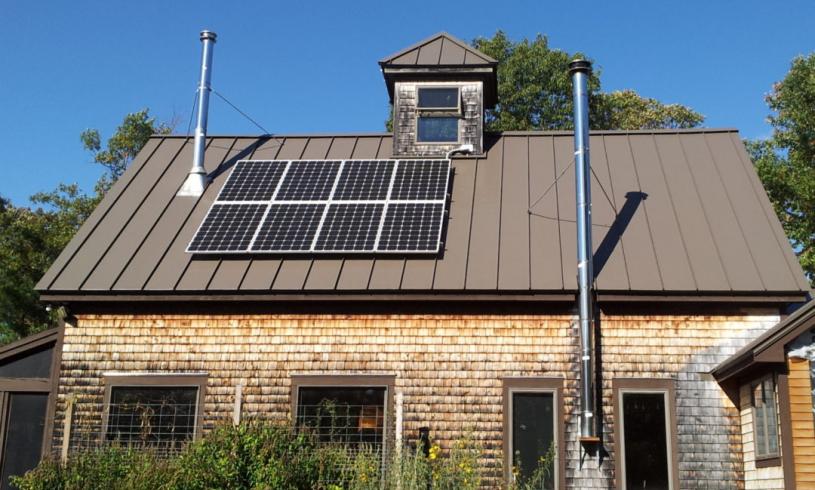Eight Panel Solar Electric System in South Berwick