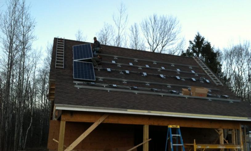 Twenty-Four Panel Solar Electric System in Bethel