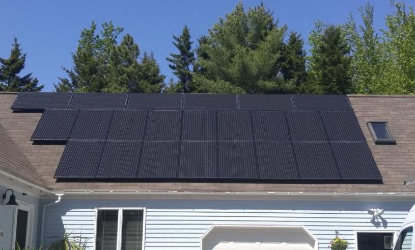 Twenty-Three Panel Solar Electric System in Harpswell