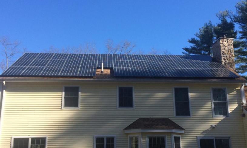 Thirty-Eight Panel Solar Electric System in Wells