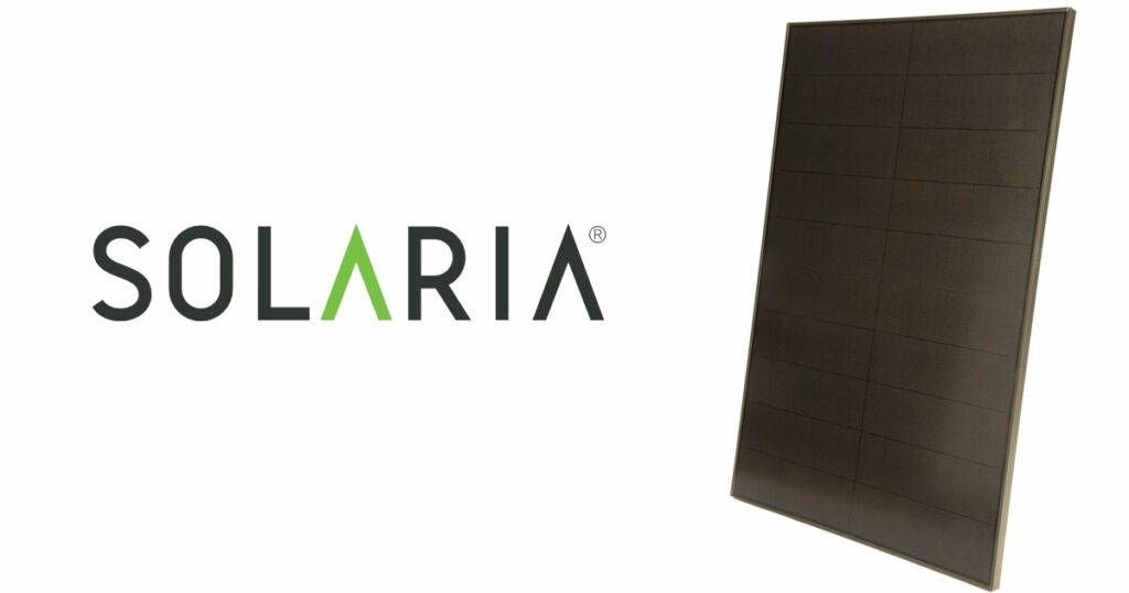 Solaria logo and product example